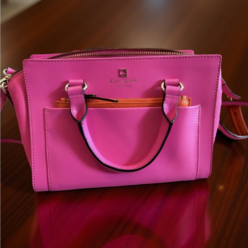 Kate Spade Hadley Street Mini Bernadine Leather Crossbody / Satchel